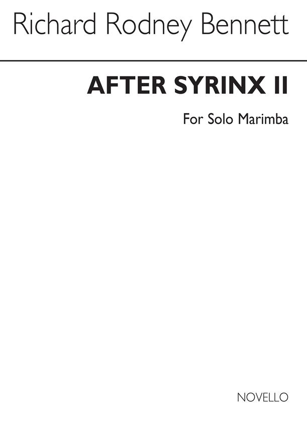 After Syrinx II fuer Solo Marimba