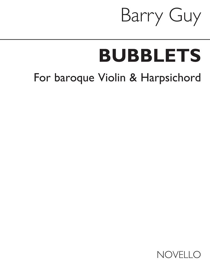 Bubblets for Baroque Violin and Harpsichord