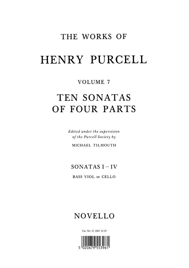 10 Sonatas Of Four Parts For Cello (Sonatas I-IV)