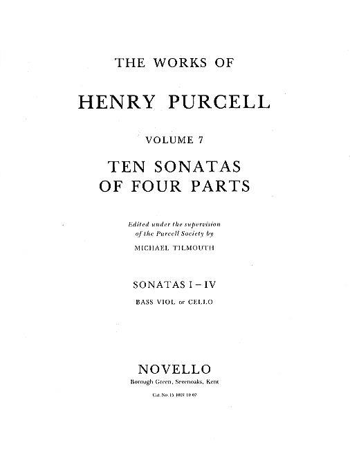 10 Sonatas Of Four Parts For Cello (Sonatas V-VII)