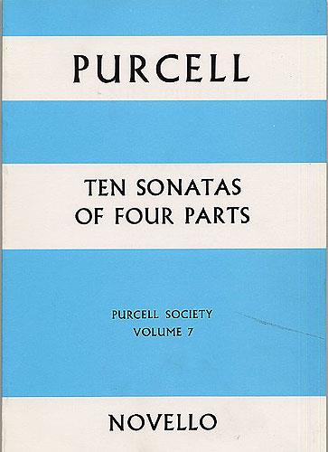 Purcell Society Volume 7(10 Sonatas Of Four Parts (Full Score))