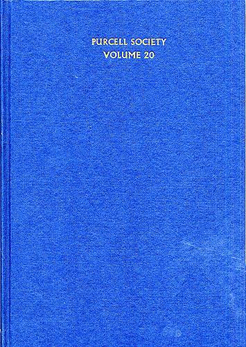Purcell Society Volume 20(Dramatic Music Part 2 (Hardback Edition))