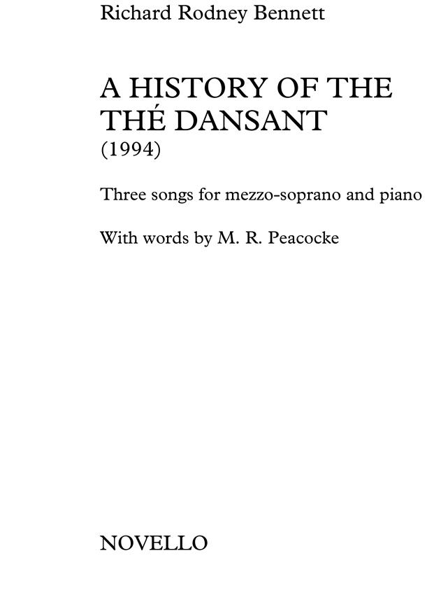 A History Of The The Dansant
