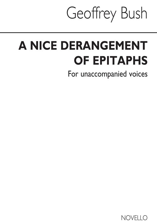 A Nice Derangement Of Epitaphs Satb