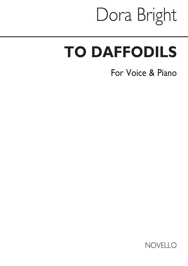 Bright To Daffodils Voice And Piano