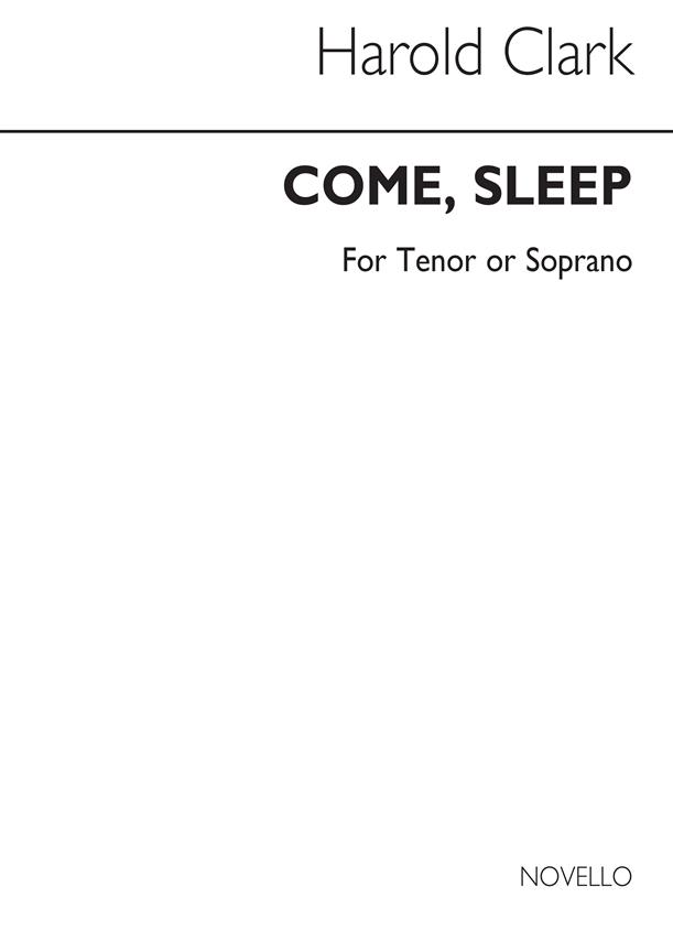H Come Sleep Tenor (Or Soprano) And Piano