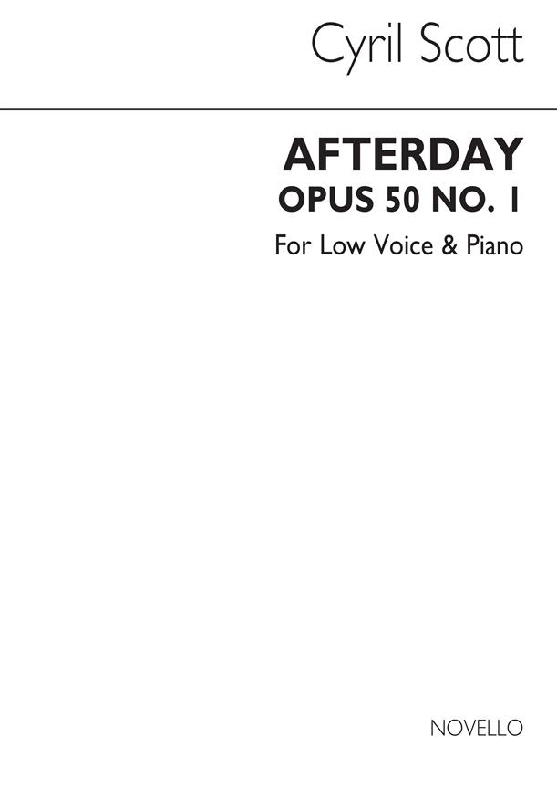 Afterday Op50 No.1-low Voice/Piano (Key-g)