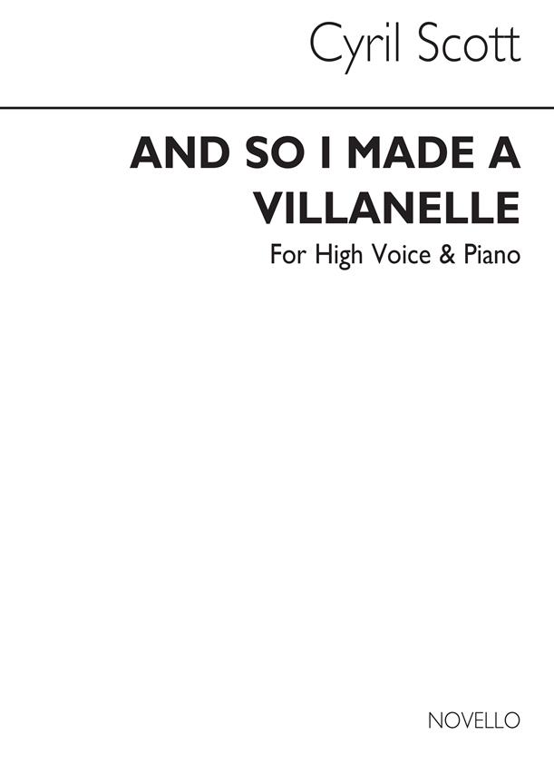 And So I Made A Villanelle (Key-b Flat)