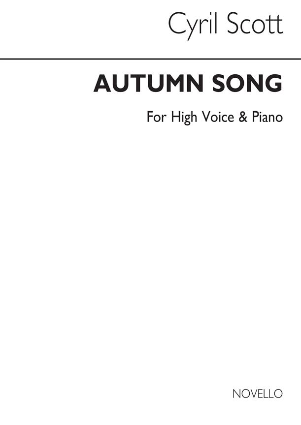 Autumn Song-high Voice/Piano (Key-d)