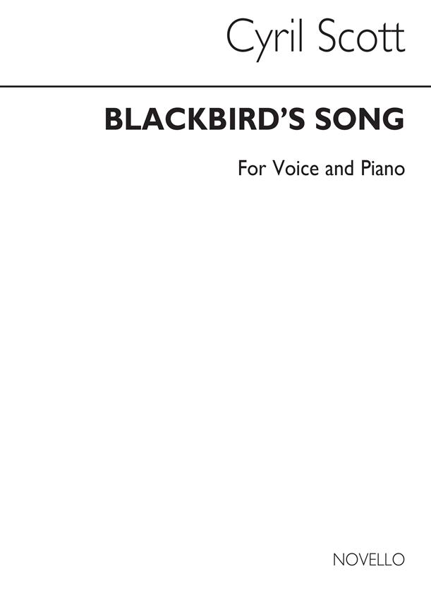 Blackbird's Song Op52 No.3-medium Voice/Piano