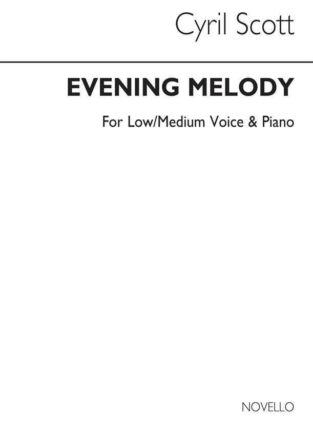Evening Melody-low Or Medium Voice/Piano