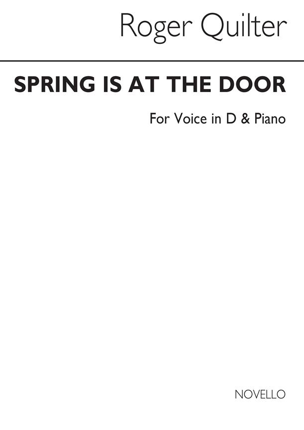 R Spring Is At The Door Low Voice And Piano