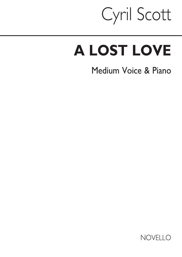 A Lost Love Op62 No.1-medium Voice/Piano (Key-f)