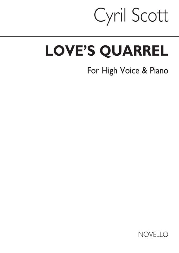 Love's Quarrel Op55 No.1-high Voice/Piano (Key-c)