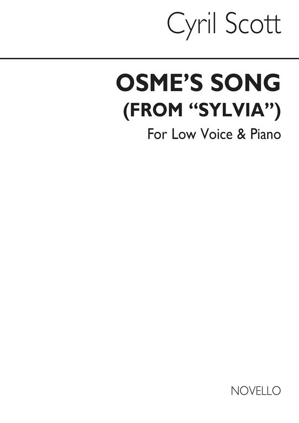 Osme's Song (From Sylvia) Op68 No.2(low Voice/Piano (Key-d))