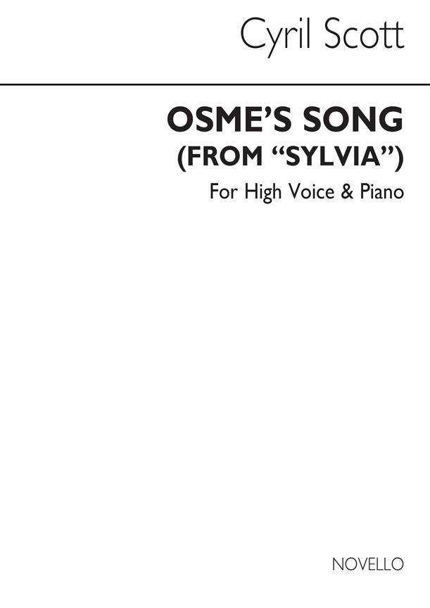 Osme's Song (From Sylvia) Op68 No.2(high Voice/Piano (Key-F))