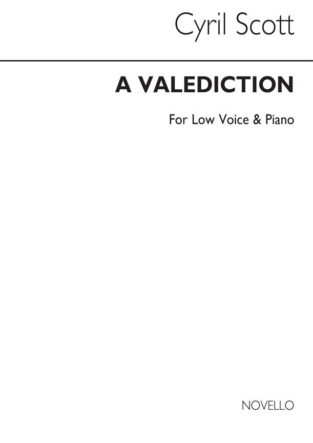 A Valediction-low Voice/Piano (Key-g)