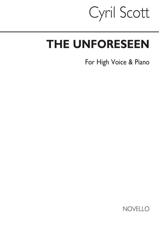 The Unforeseen Op74 No.3-high Voice/Piano (Key-d)