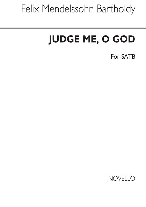 Judge Me O God Satb