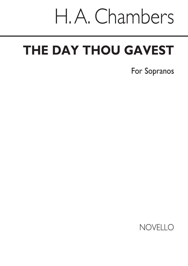 J The Day Thou Gavest (Londonderry Air) Ss/Pf