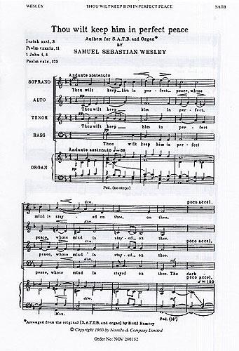 Thou Wilt Keep Him (SATB)