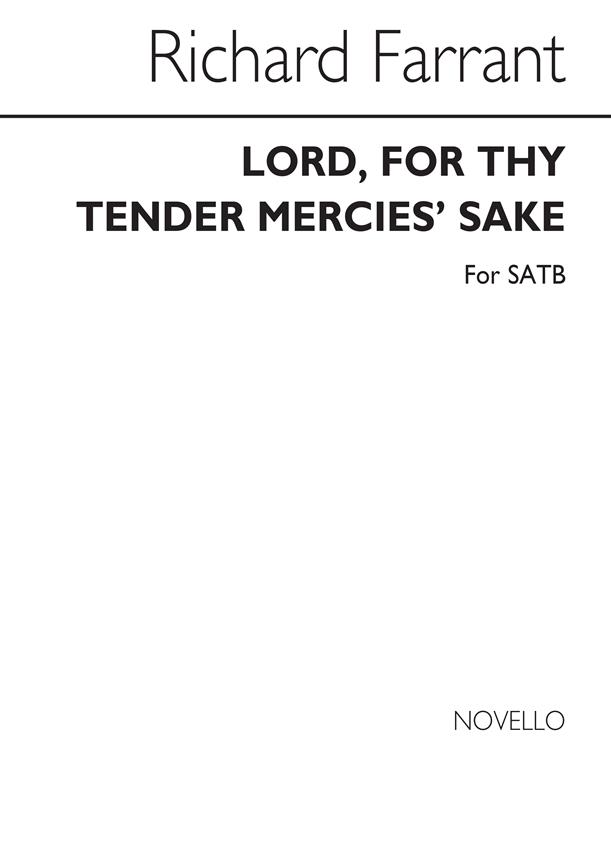Lord For Thy Tender Mercies Sake (SATB)
