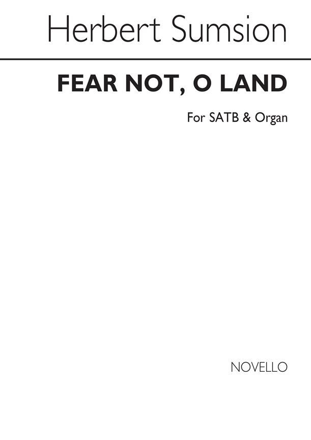 Fear Not O Land