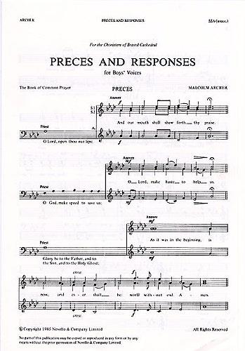 Preces And Responses (SSA)