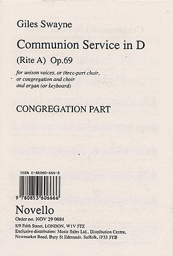 Giles Swayne: Communion Service (Congregational Part)