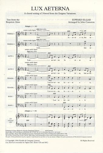 Edward Elgar: Lux Aeterna