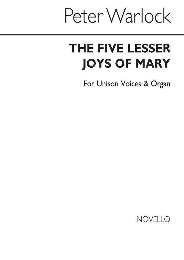 Warlock The Five Lesser Joys Satb/Org