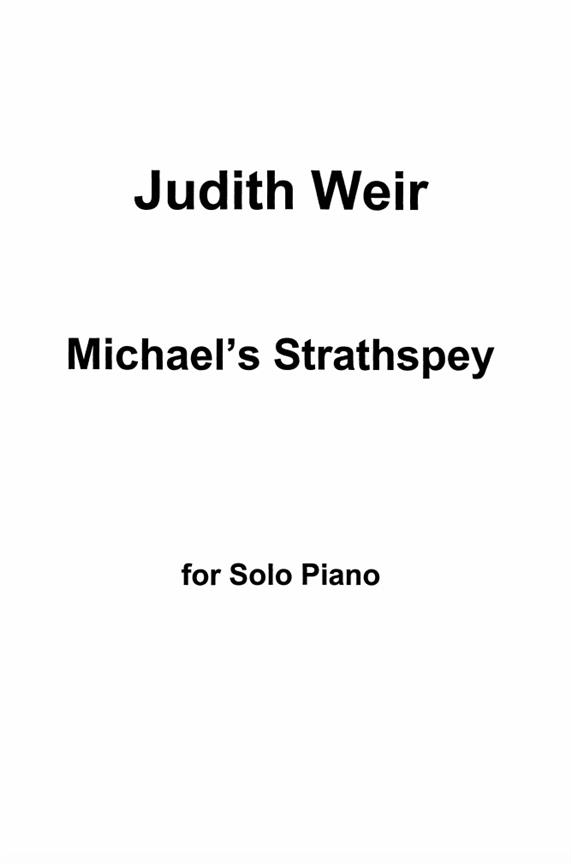 Michael's Strathspey for Piano