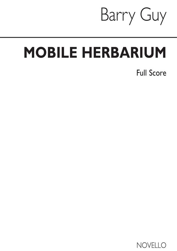 Mobile Herbarium For Saxophone Quartet Full Score