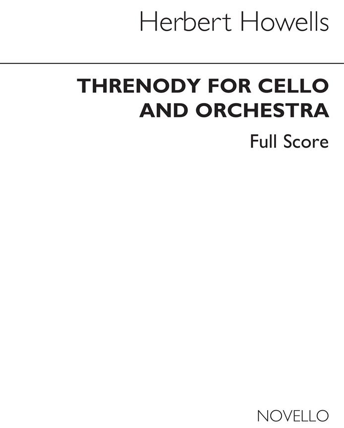Threnody For Cello & Orchestra (Full Score)