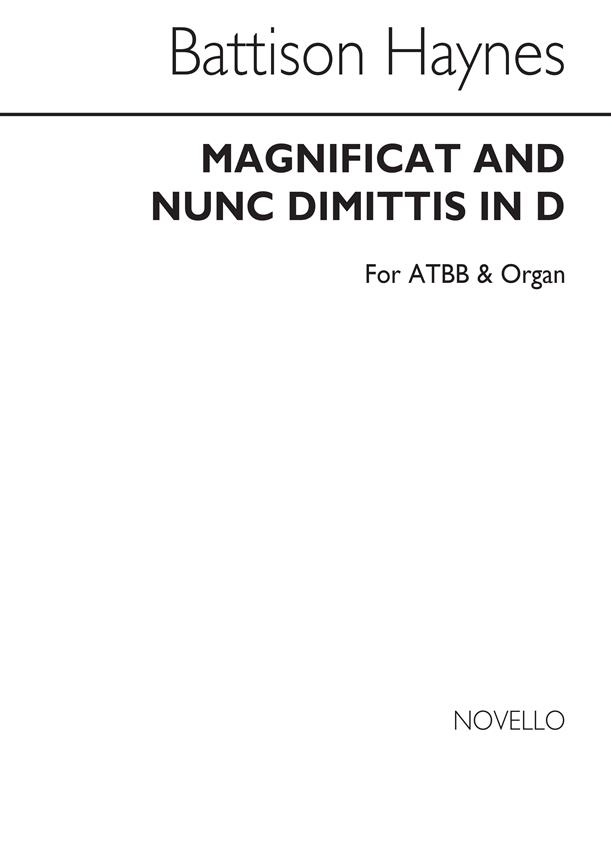 Magnificat And Nunc Dimittis In D