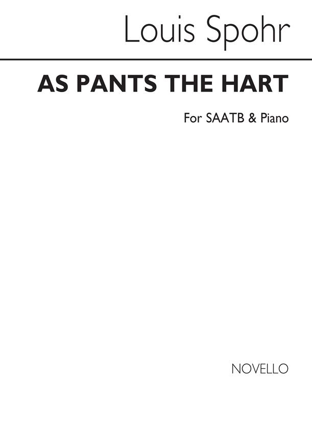 As Pants The Hart S/Saatb/Piano
