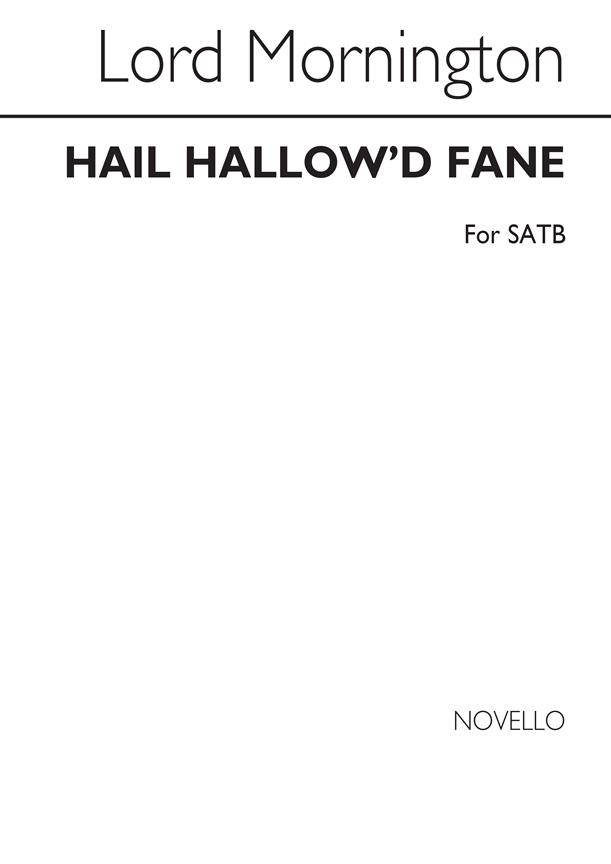 Hail Hallow'd Fane Satb