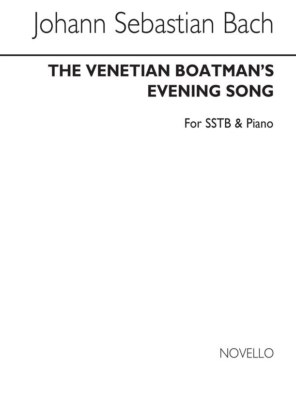 The Venetian Boatman's Evening Song Sstb/Piano