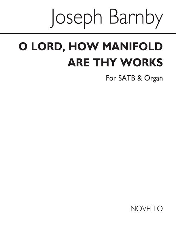 O Lord How Manifold Are Thy Works