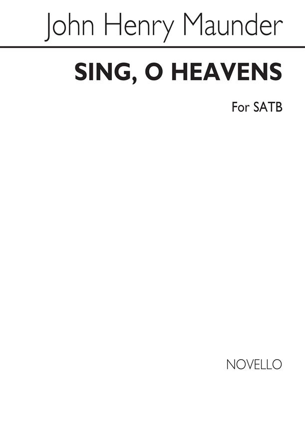 Sing O Heavens Satb/Organ