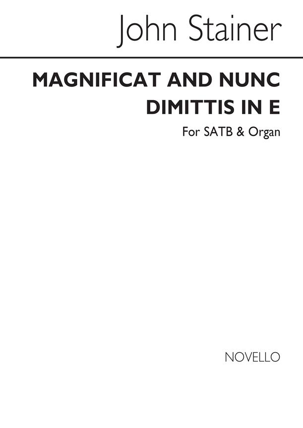 Magnificat And Nunc Dimittis In E