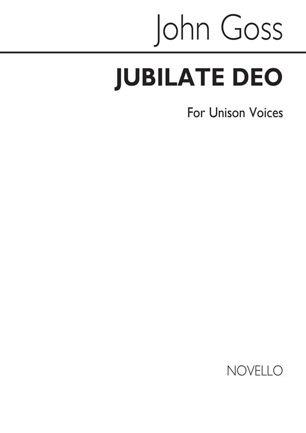 Goss Jubilate Deo In A Unison