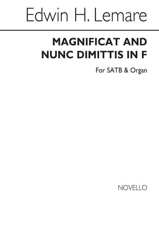 Magnificat And Nunc Dimittis In F (Novello)