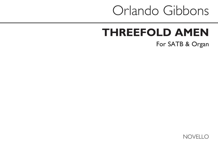 Threefold Amen Satb/Organ