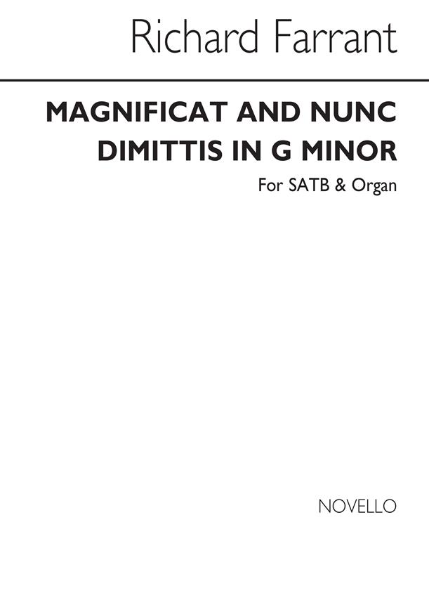 Magnificat & Nunc Dimittis In G Minor Vocal Score