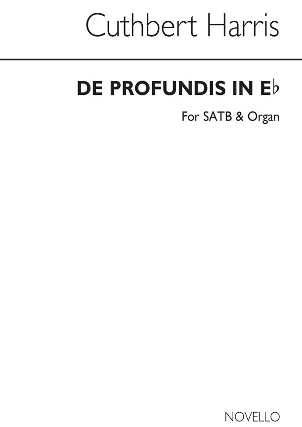 De Profundis In E Flat Satb/Organ