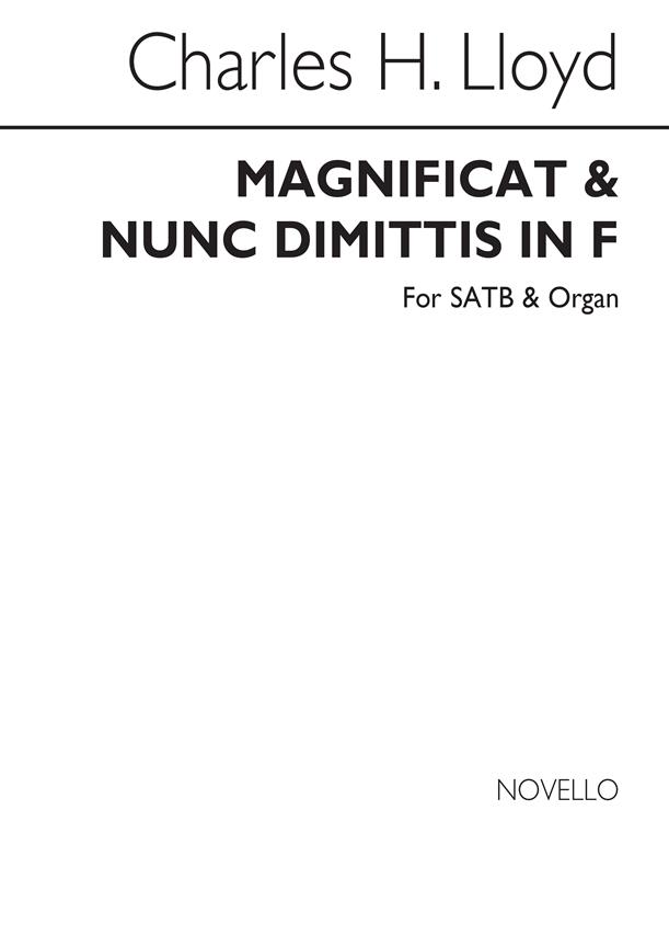 Magnificat And Nunc Dimittis In F