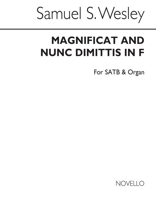 Magnificat And Nunc Dimittis In F