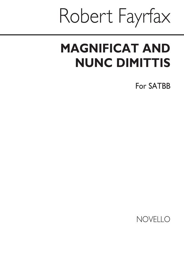 R Magnificat And Nunc Dimittis Satbb