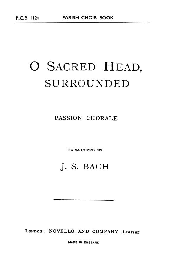 Hasler O Sacred Head Surrounded in Eb